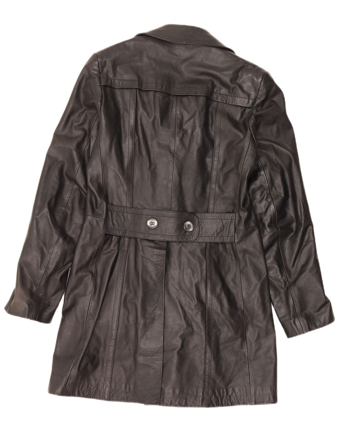 Cappotto in pelle da uomo VINTAGE IT 48 Medio in pelle nera