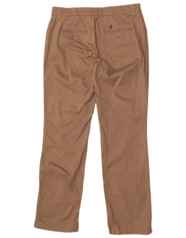 Pantaloni casual dritti da donna a vita media Lee US 10 Large W32 L31 Beige