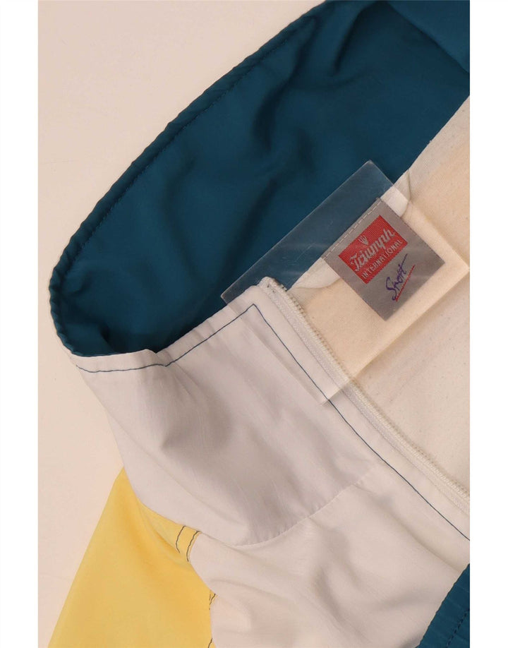 Giacca da ginnastica grafica da uomo Triumph UK 42 Large Blue Colourblock