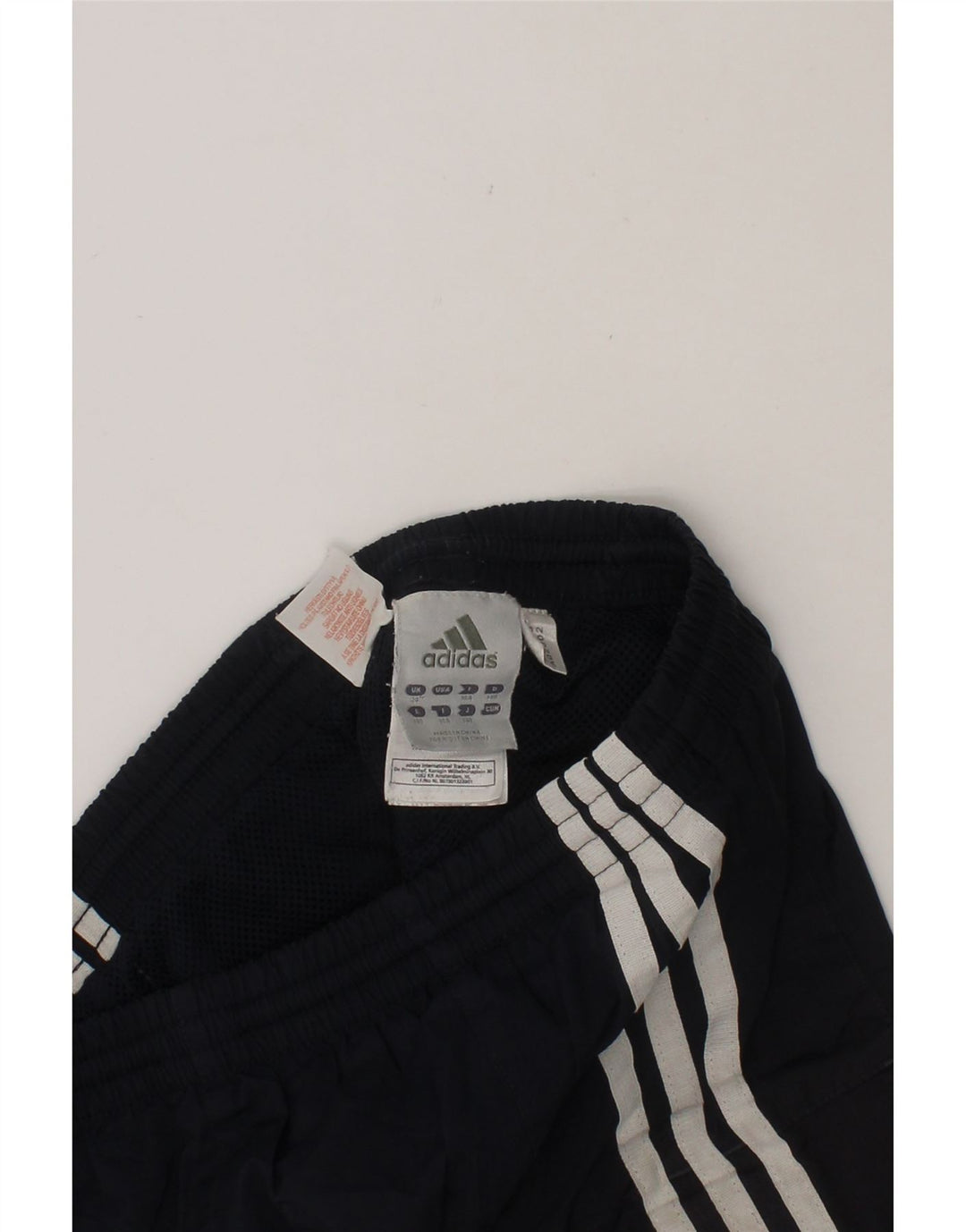 ADIDAS Boys Graphic Sport Shorts 9-10 Years  Navy Blue Polyester Vintage Adidas and Second-Hand Adidas from Messina Hembry 