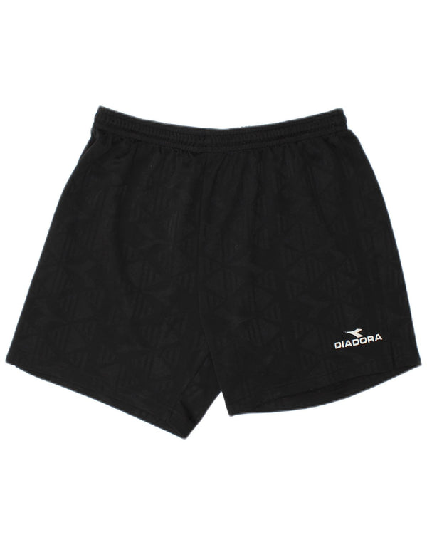 Pantaloncini sportivi Diadora da uomo XL neri geometrici