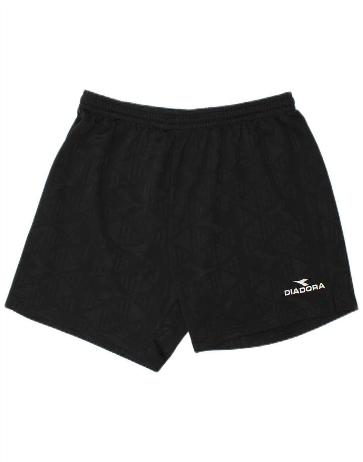 Pantaloncini sportivi Diadora da uomo XL neri geometrici