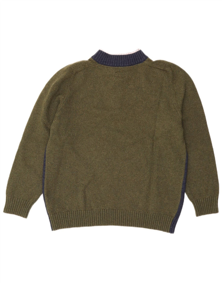 PEPE Jeans Maglione da uomo con zip e collo grande in lana color block blu navy