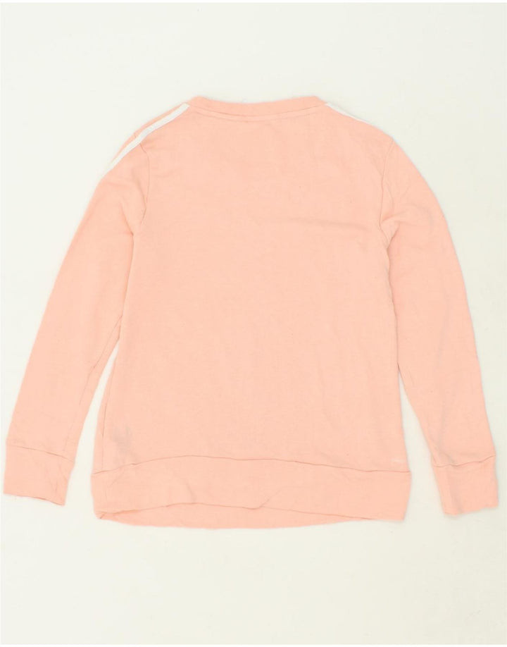 ADIDAS Womens Sweatshirt Jumper UK 8/10 Small Pink Cotton Vintage Adidas and Second-Hand Adidas from Messina Hembry 