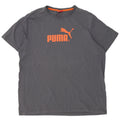 T-shirt grafica da uomo Puma Top 2XL in cotone grigio