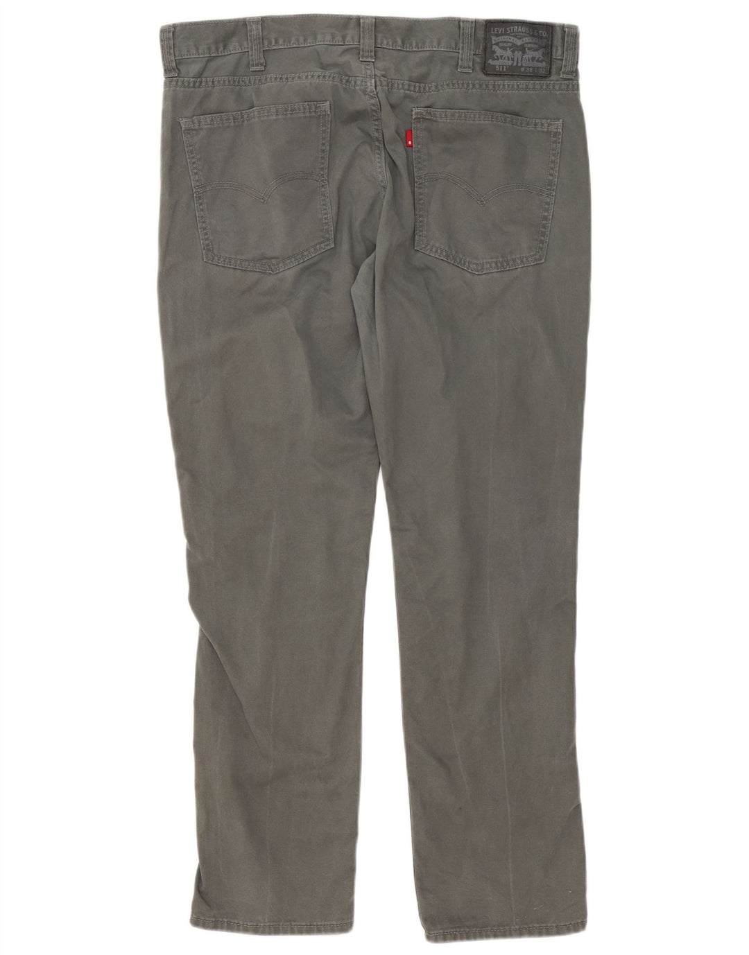 Levi's Uomo 511 Pantaloni Casual Slim W38 L32 Cotone Grigio