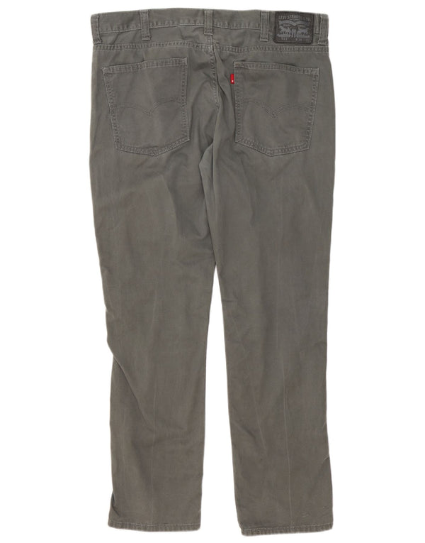 Levi's Uomo 511 Pantaloni Casual Slim W38 L32 Cotone Grigio