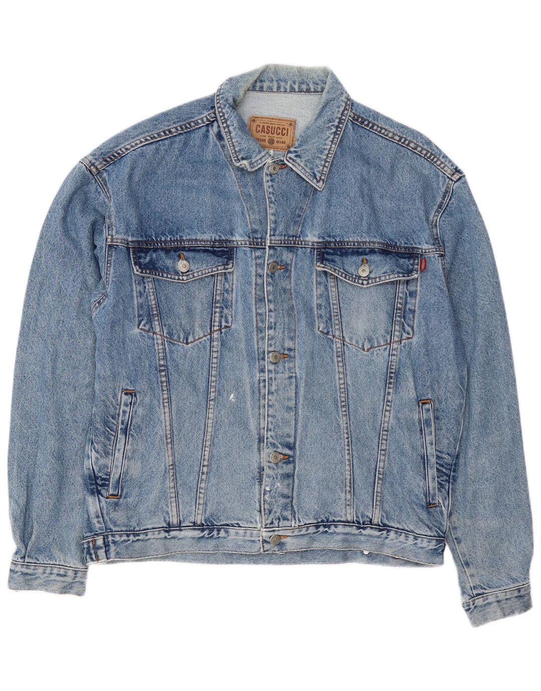 Casucci Giacca in denim da uomo UK 42 XL Cotone blu