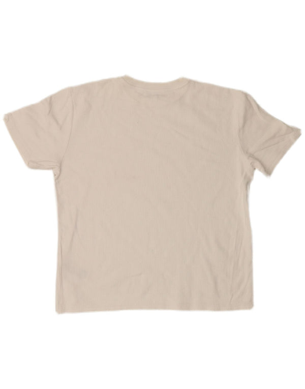 T-shirt da uomo Reiss Top in cotone bianco medio