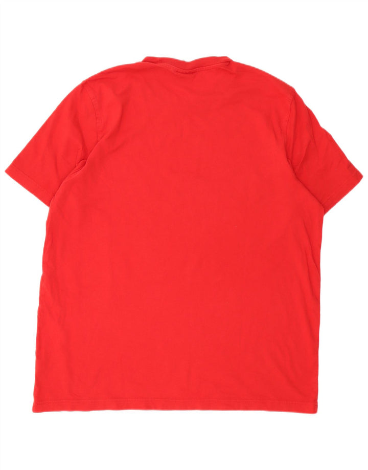 T-shirt grafica regolare da uomo Adidas Large rossa