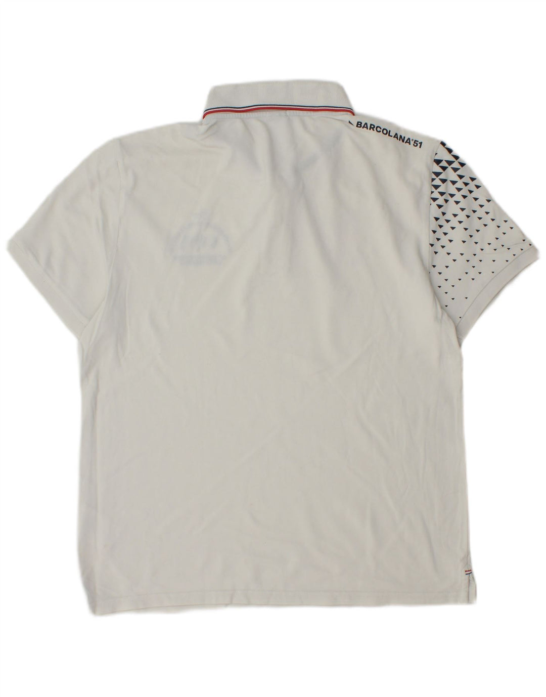 Polo North Sails da uomo con vestibilità regolare grafica, grande, cotone maculato bianco