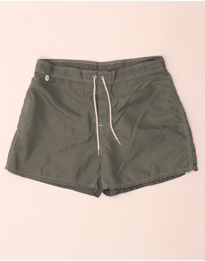 Pantaloncini da bagno da uomo Sundek in nylon grigio medio