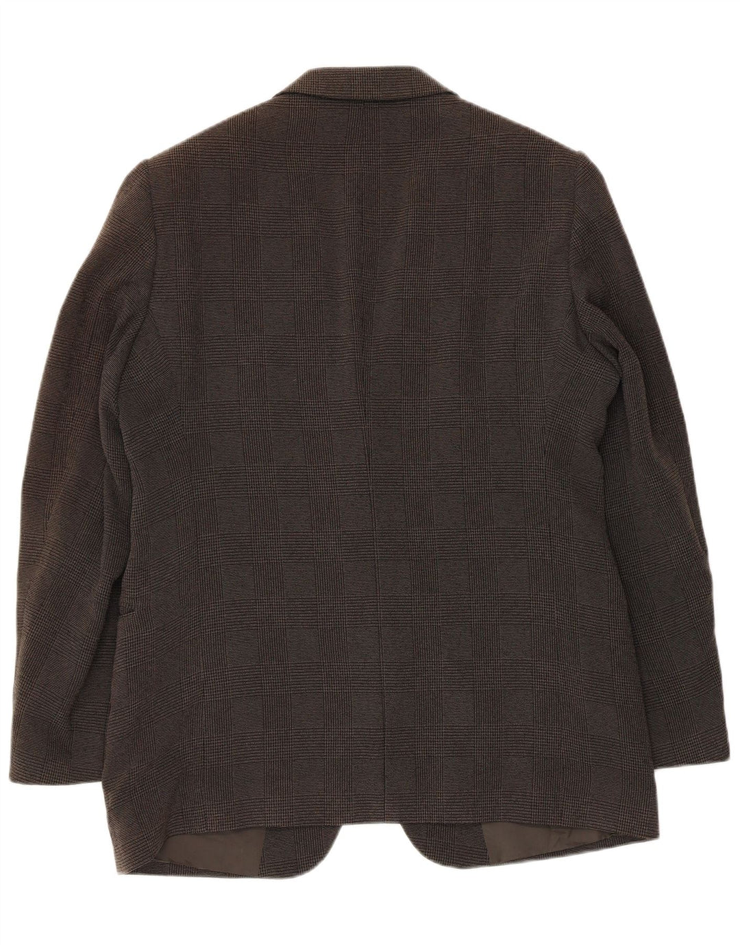 Giacca blazer da uomo a 2 bottoni Armani IT 52 grande poliestere pied de poule grigio