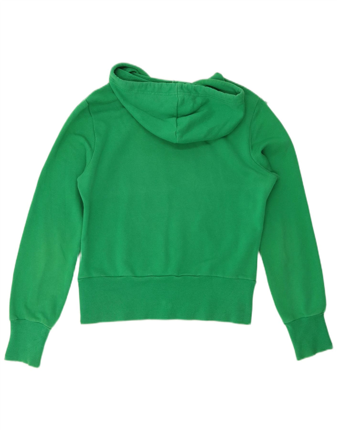 Maglione con cappuccio grafico corto da donna ADIDAS EU 38 cotone verde medio