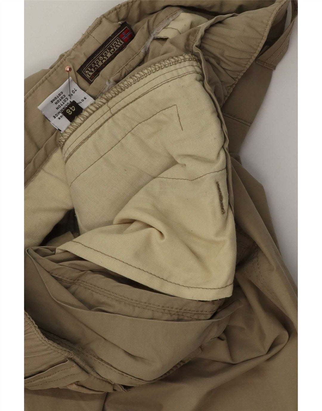 Pantaloni cargo da escursionismo da uomo Napapijri IT 48 Medium W34 L34 Khaki Poliammide