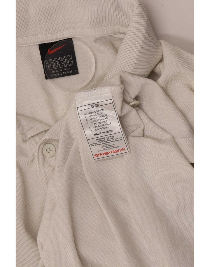 Polo Nike da uomo UK 39/41 cotone bianco medio