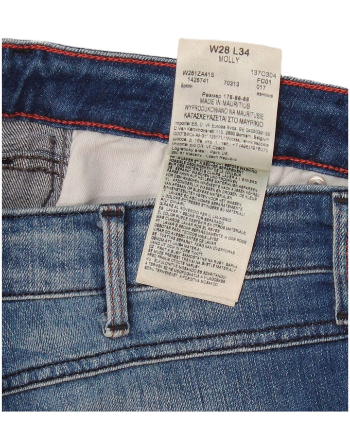 Jeans Wrangler Molly Slim da donna W28 L34 cotone blu
