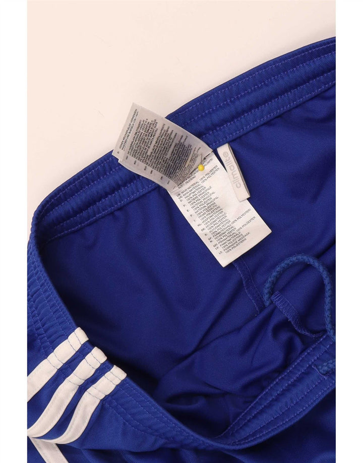 Pantaloncini sportivi Adidas Climalite da uomo in poliestere blu medio