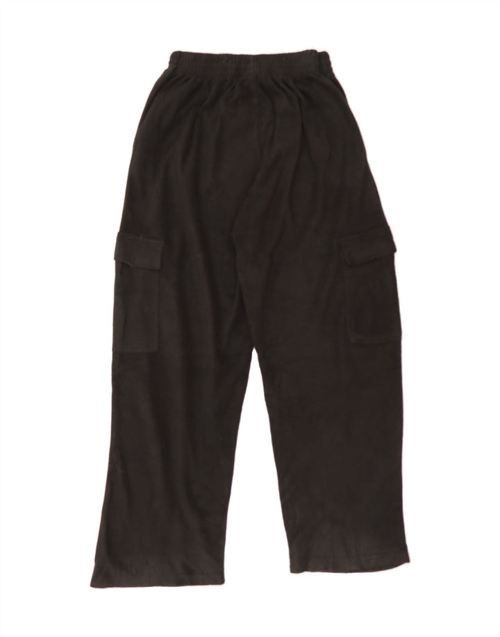 RUSSELL ATHLETIC Womens Cargo Tracksuit Trousers UK 14 Medium Black Vintage Russell Athletic and Second-Hand Russell Athletic from Messina Hembry 