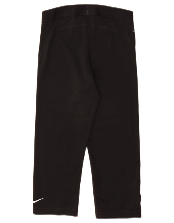 Leggings Capri grafici NIKE da donna Dri Fit UK 12 poliestere nero medio