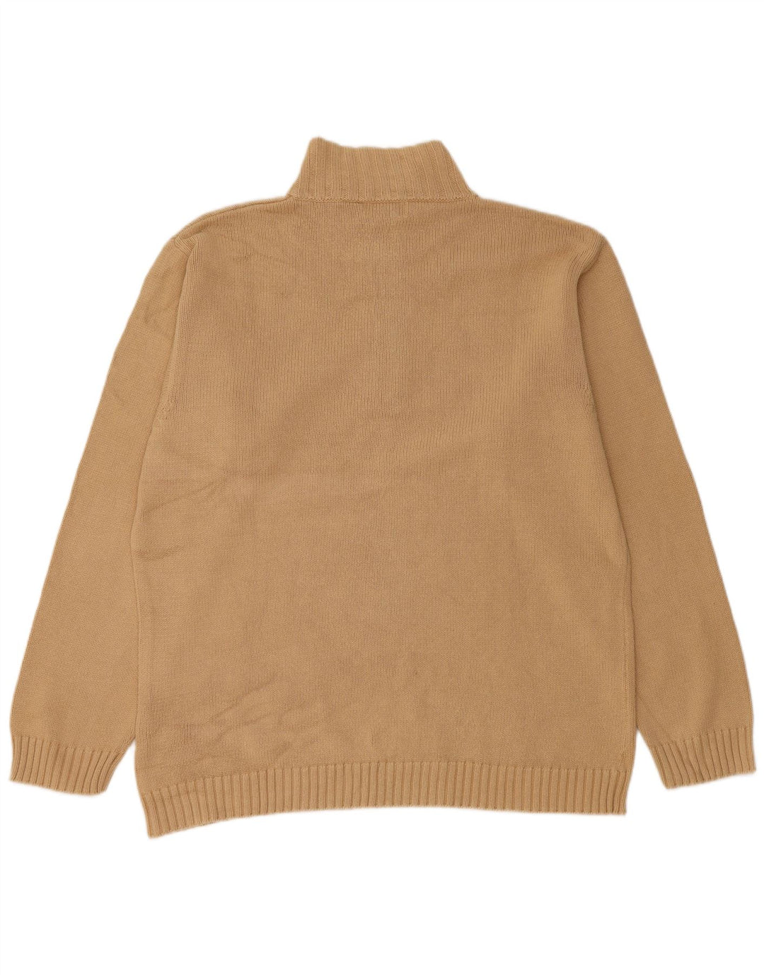 Maglione Diadora Uomo con Collo a Bottoni XL in Cotone Beige