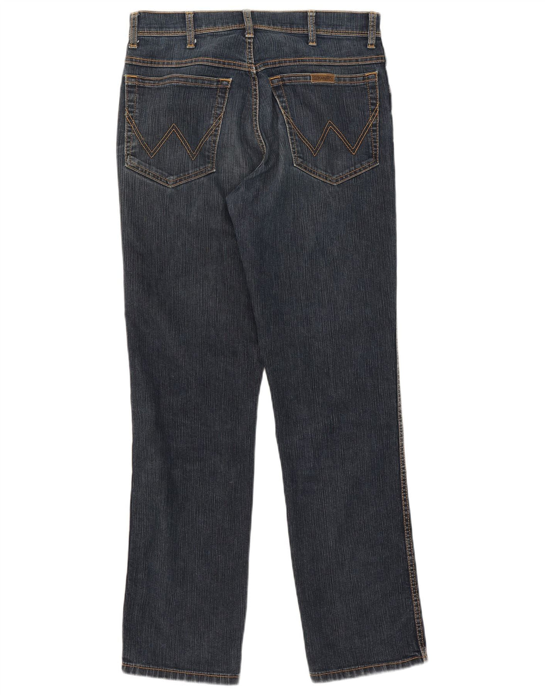 Jeans dritti vestibilità regolare da donna Wrangler W33 L32 cotone blu navy