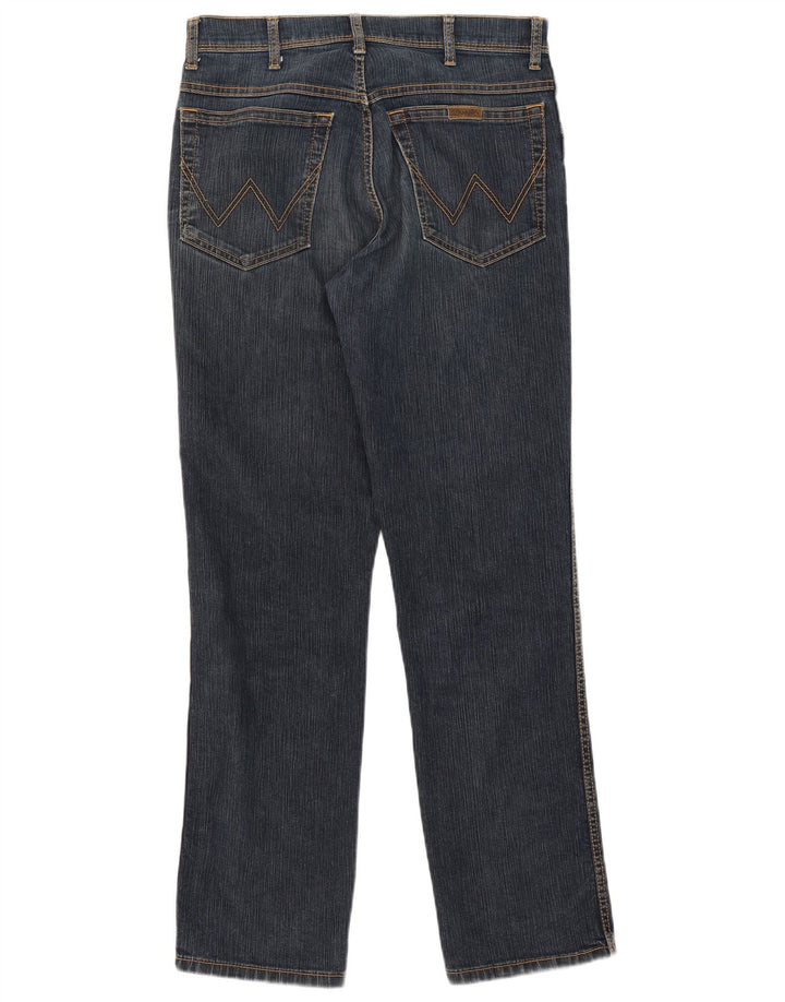 Jeans dritti vestibilità regolare da donna Wrangler W33 L32 cotone blu navy
