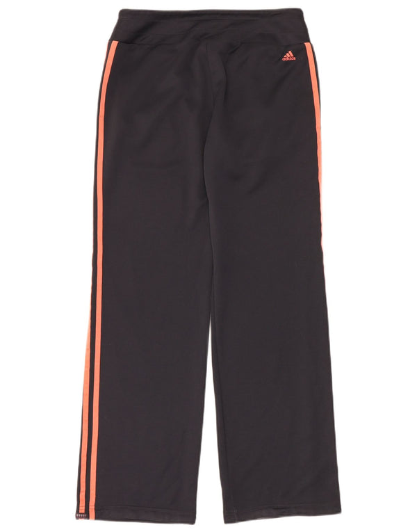 Pantaloni da tuta con grafica Adidas da donna UK 12 Medium Nero Poliestere