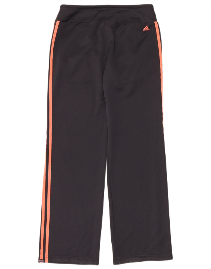 Pantaloni da tuta con grafica Adidas da donna UK 12 Medium Nero Poliestere