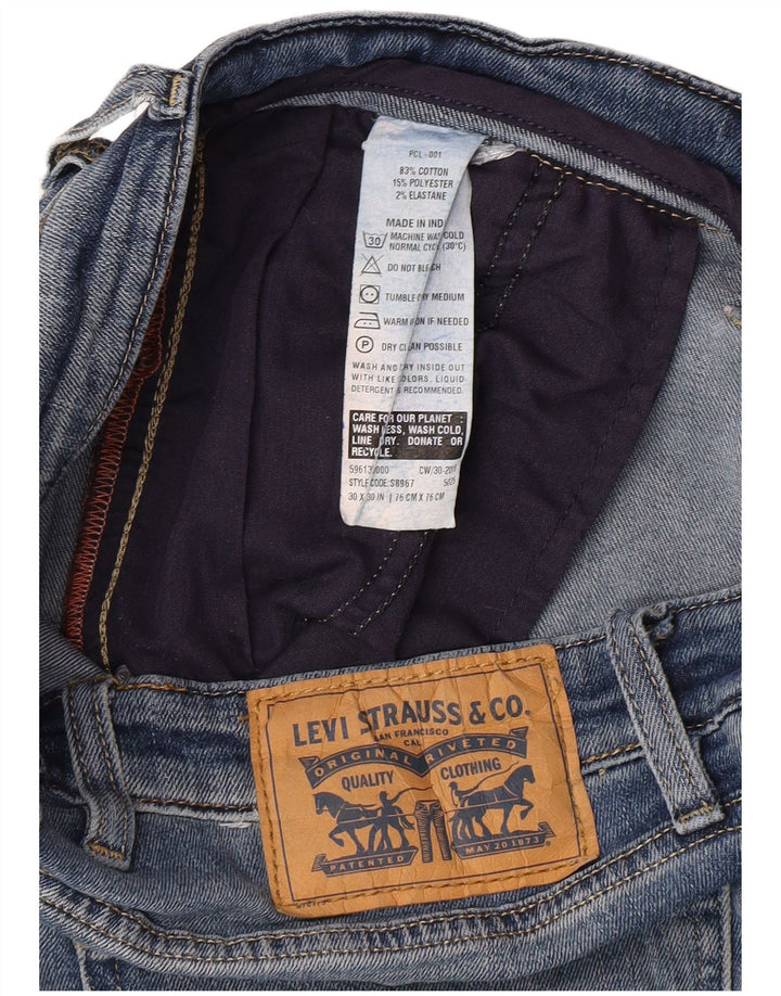 Jeans dritti da donna Levi's W30 L25 cotone blu