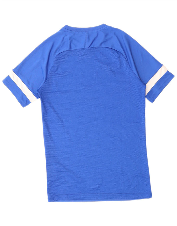 NIKE T-shirt da uomo Dri Fit Top Small Blu in poliestere color block