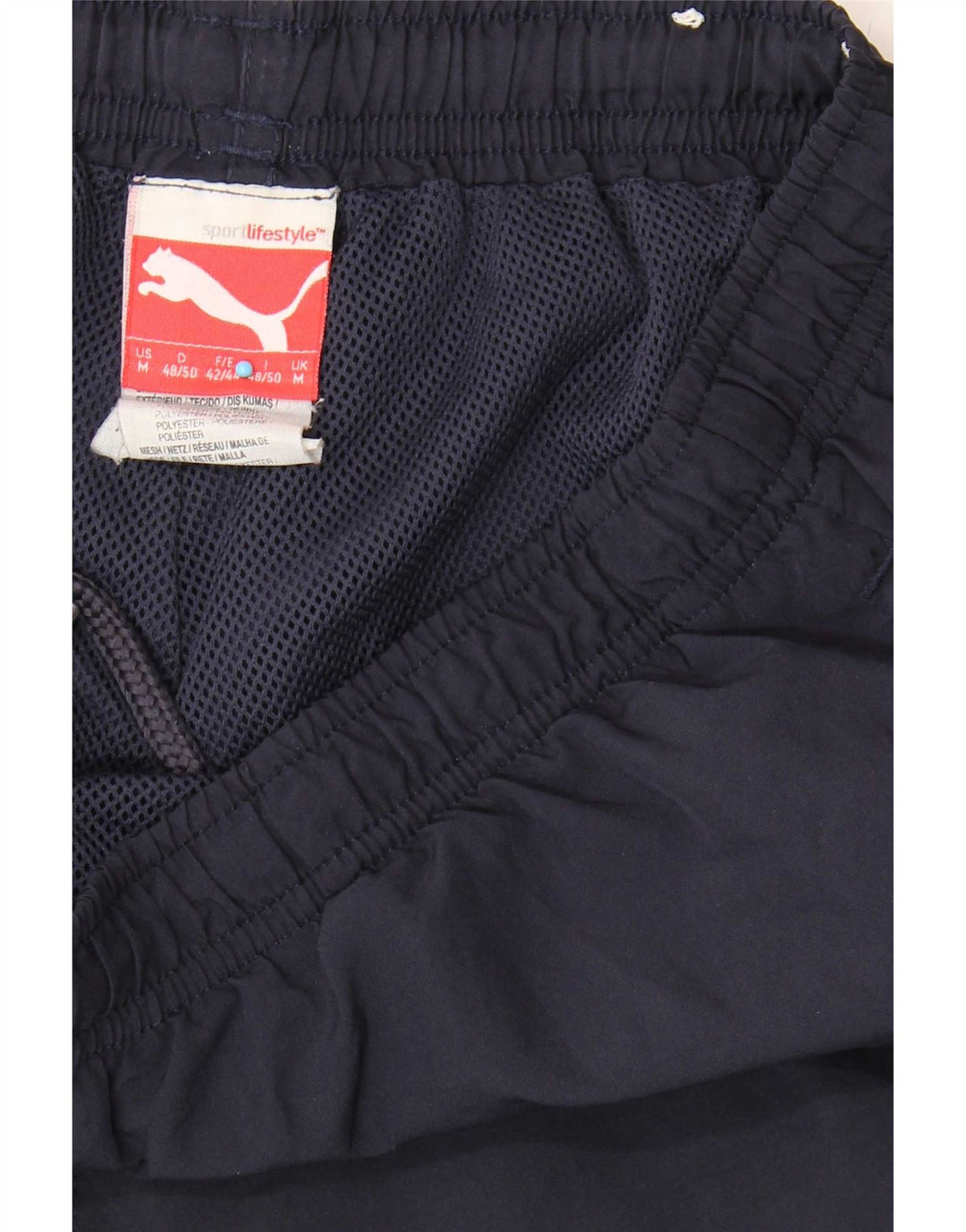 Pantaloncini sportivi da uomo Puma Bermuda medi in poliestere blu navy