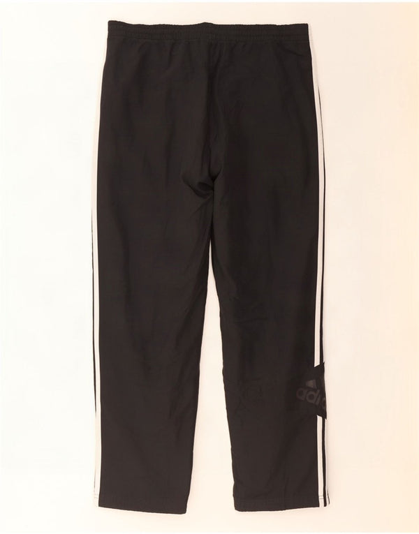 Pantaloni da tuta grafica da uomo Adidas UK 38/40 medio poliestere nero