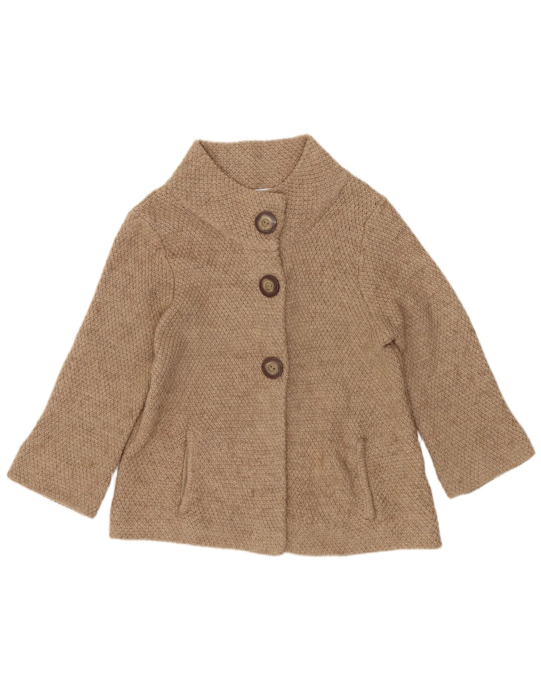 Maglione cardigan con maniche a 3/4 da donna Marks & Spencer UK 12 Beige medio