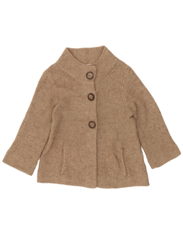 Maglione cardigan con maniche a 3/4 da donna Marks & Spencer UK 12 Beige medio