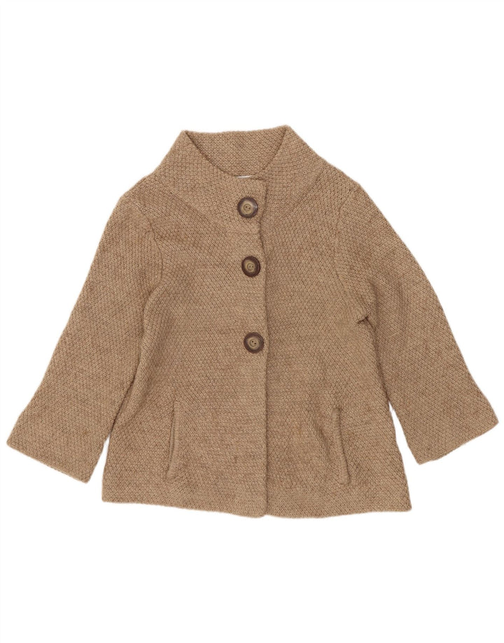 Maglione cardigan con maniche a 3/4 da donna Marks & Spencer UK 12 Beige medio