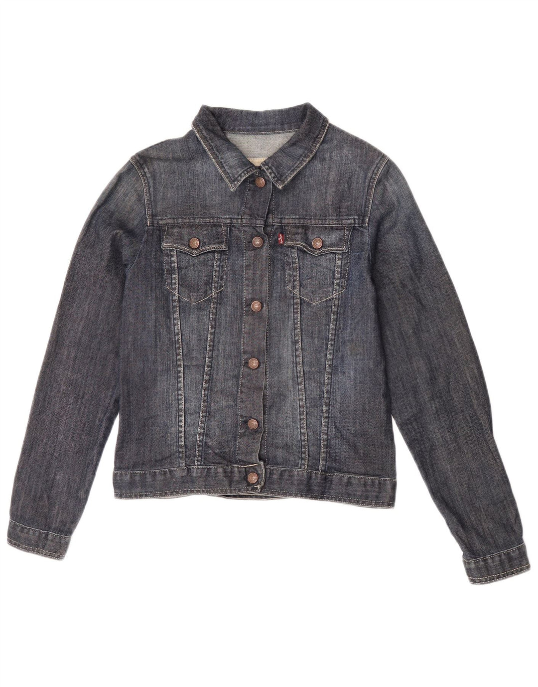 Giacca Jeans Bambina Levi's 13-14 Anni Cotone Blu Navy
