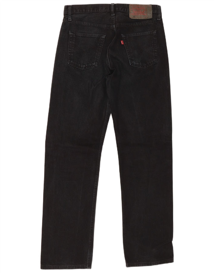 LEVI'S Jeans dritti da uomo 501 W32 L32 cotone nero