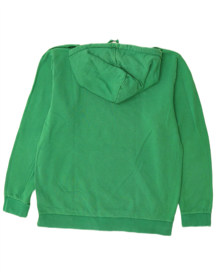Maglione con cappuccio grafico da uomo ADIDAS grande in cotone verde