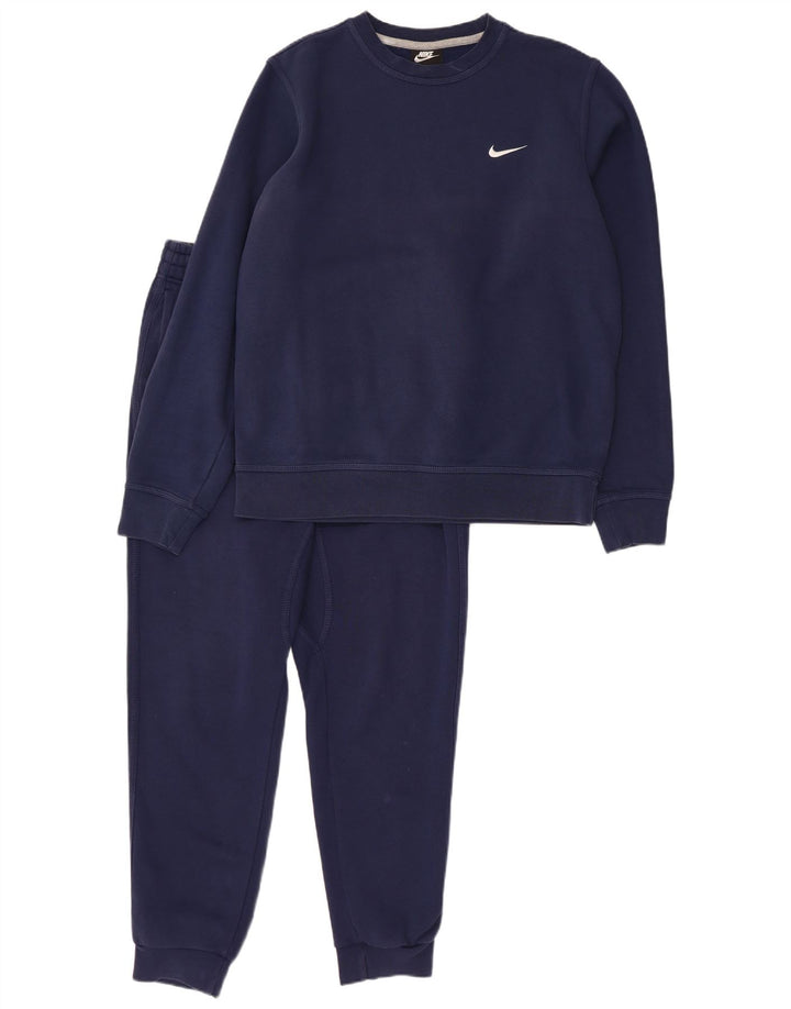 Tuta intera da uomo NIKE media cotone blu navy