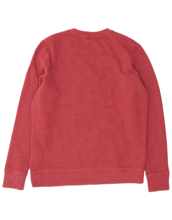 Felpa oversize da donna Superdry Maglione UK 10 Small Borgogna Cotone