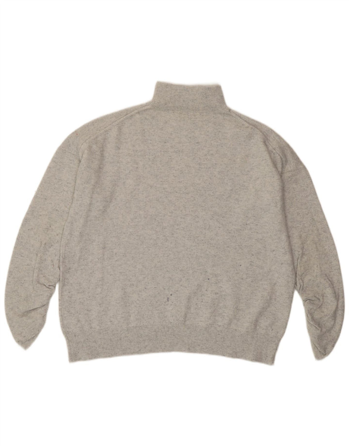 Maglione maglione da donna con collo dolcevita MINT VELVET UK 14 Grigio medio screziato