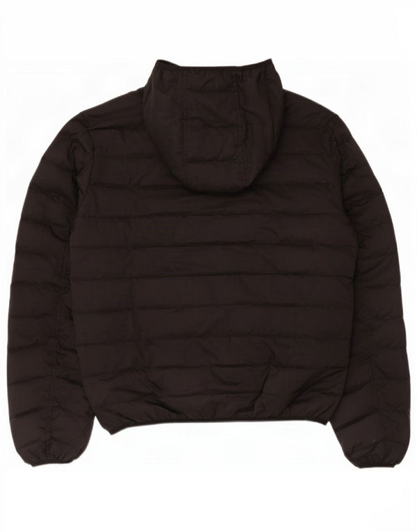 Giacca imbottita con cappuccio da uomo Diesel UK 42 XL poliestere nero