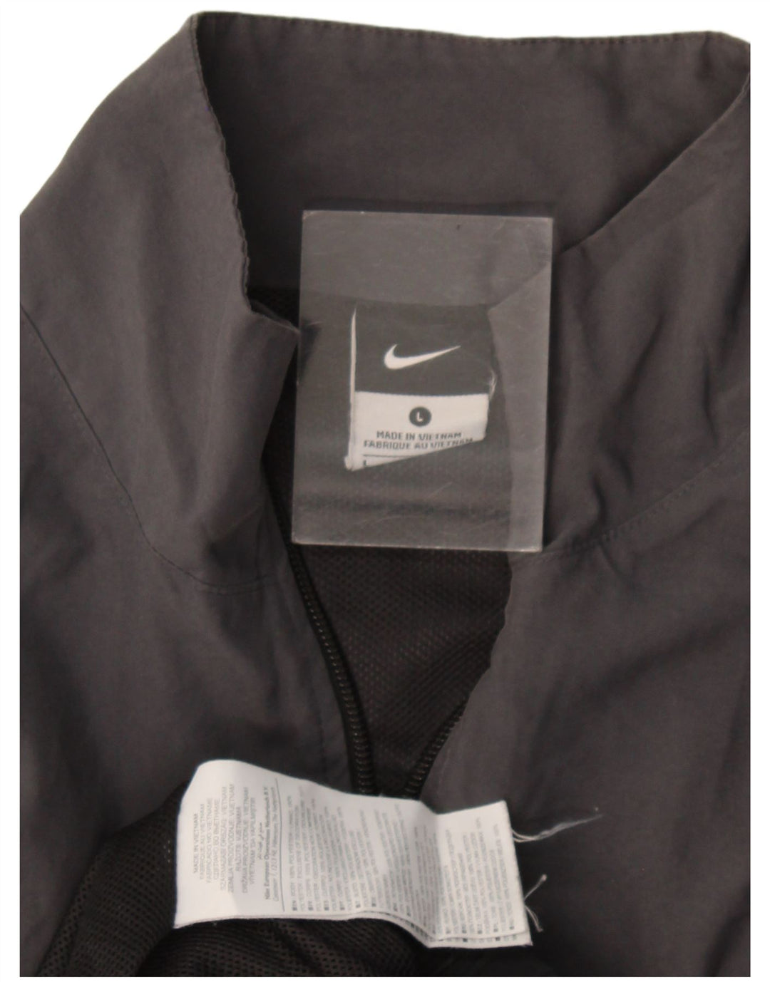 Giacca da tuta da uomo Nike Large in poliestere color block grigio