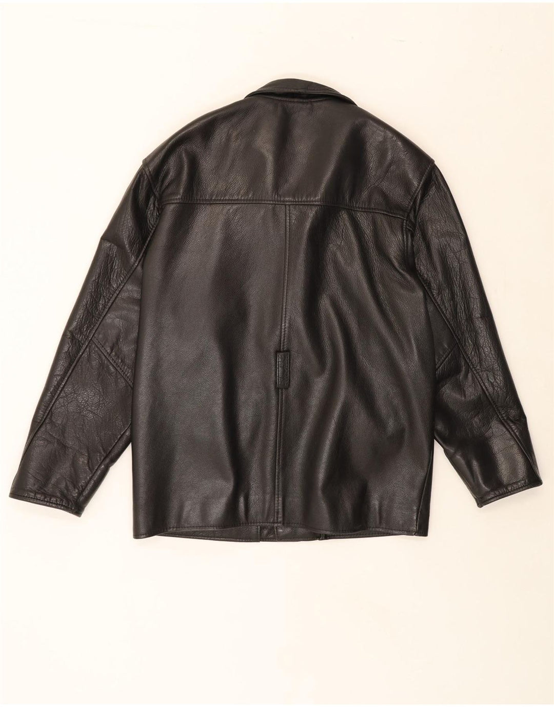 RICANO Mens Leather Jacket UK 40 Large Black Leather Vintage Ricano and Second-Hand Ricano from Messina Hembry 