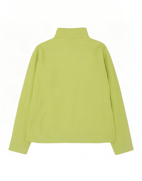 Giacca in pile da donna Marks & Spencer UK 12 Poliestere verde medio