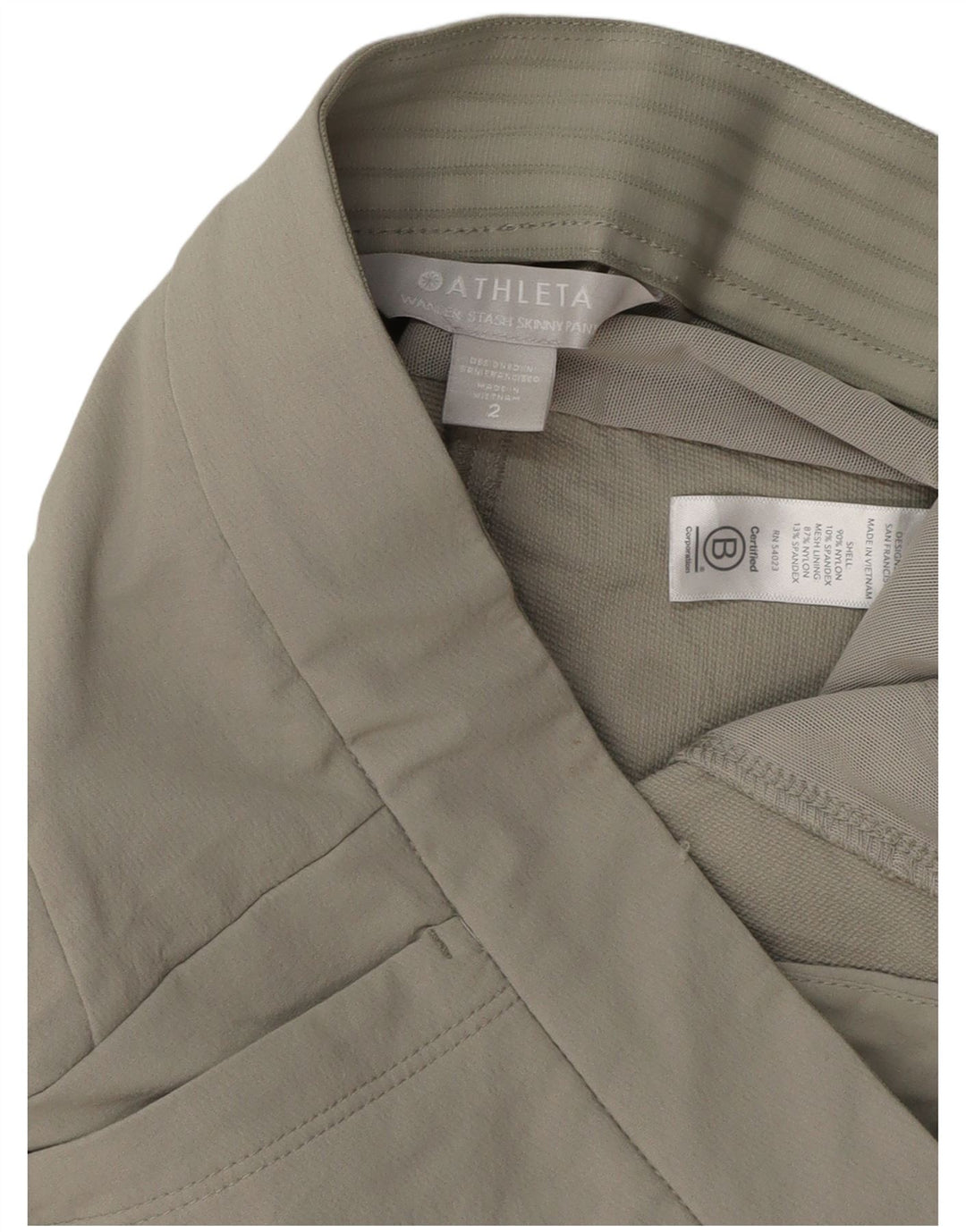 Pantaloni cargo skinny da donna ATHLETA US 2 XS W29 L29 Nylon grigio