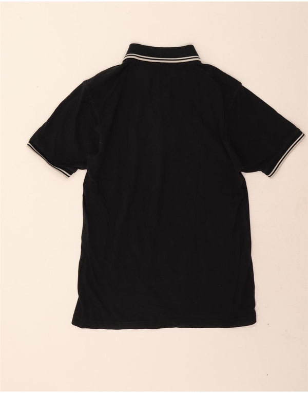 Polo da uomo Fred Perry in cotone nero medio