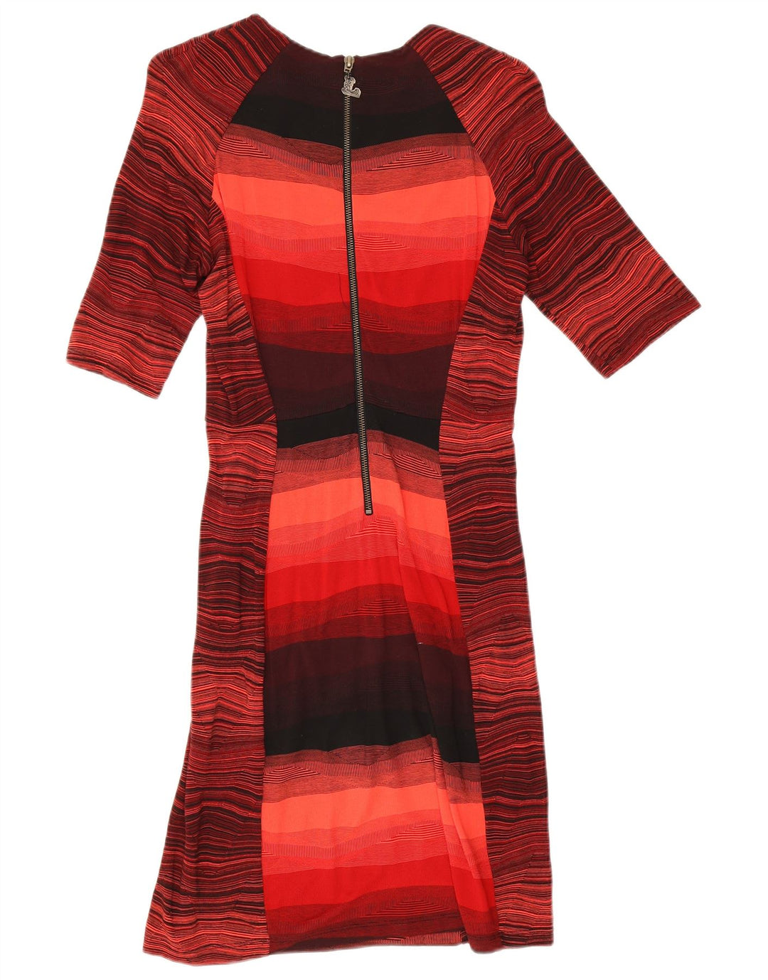 Abito tubino Desigual da donna UK 10 piccolo rosso a righe
