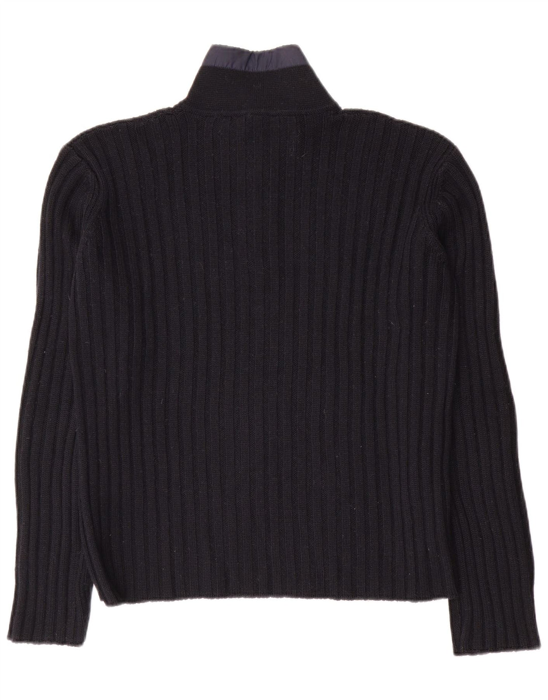 Maglione da uomo North Sails con zip e collo piccolo in lana blu navy